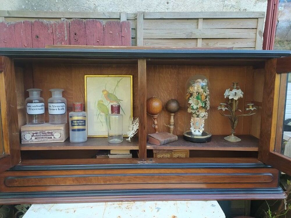 Ancien Meuble Vitrine Cabinet de Curiosit&eacute; Biblioth&egrave;que
Meubles