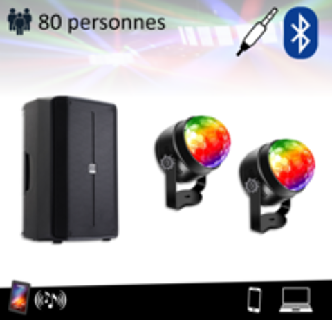   enceinte sono 350W et lumire (fte, mariage, anniv 