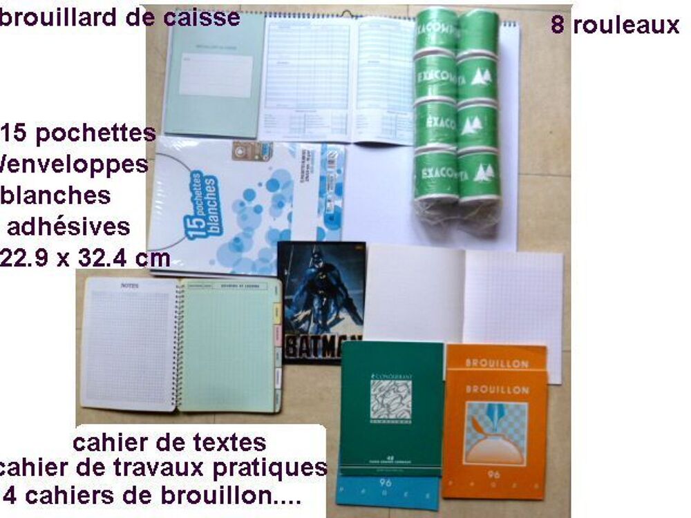 lot de classeurs &agrave; levier + classeurs simples avec pochette Décoration