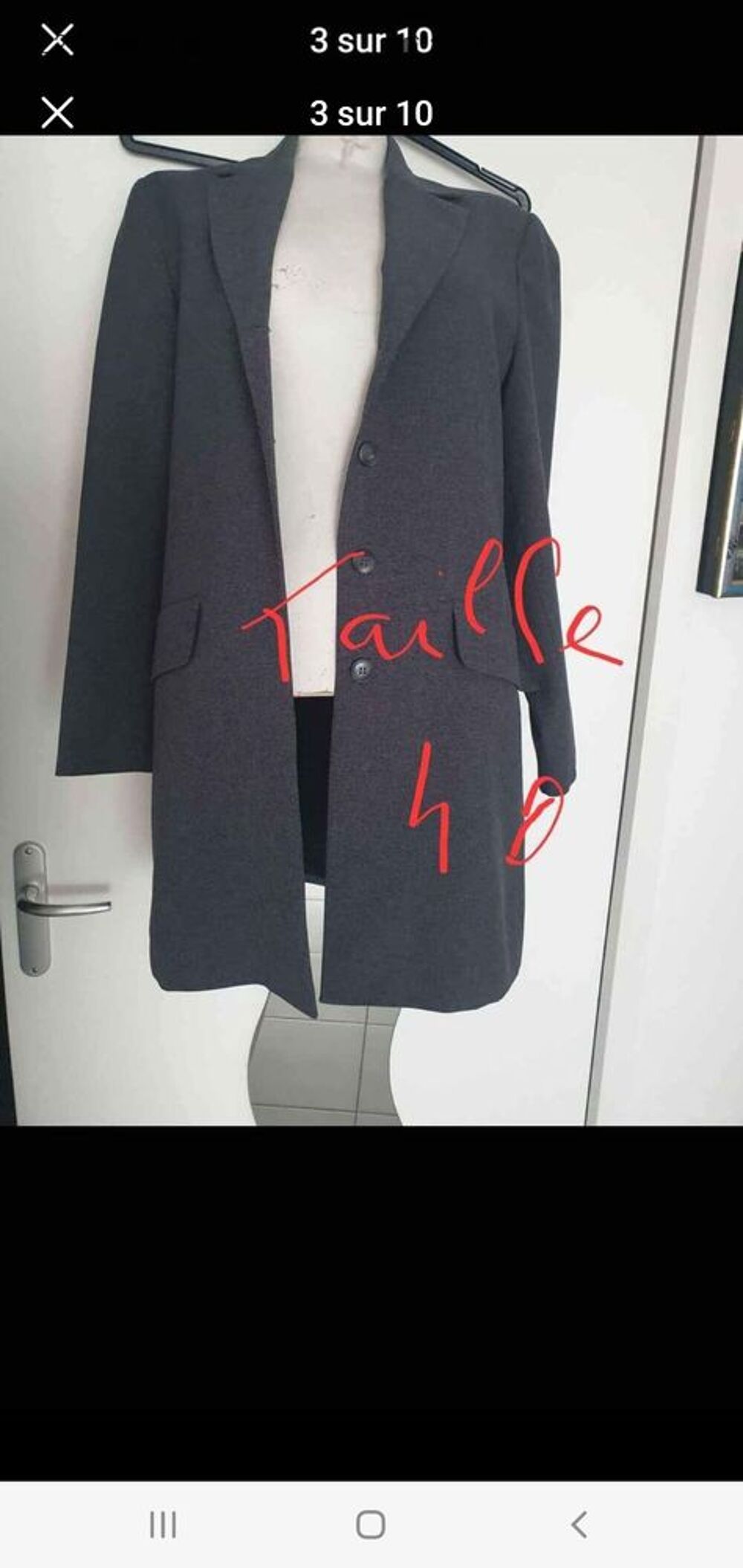tailleur gris taille 40 tr&egrave;s bon &eacute;tat Vêtements