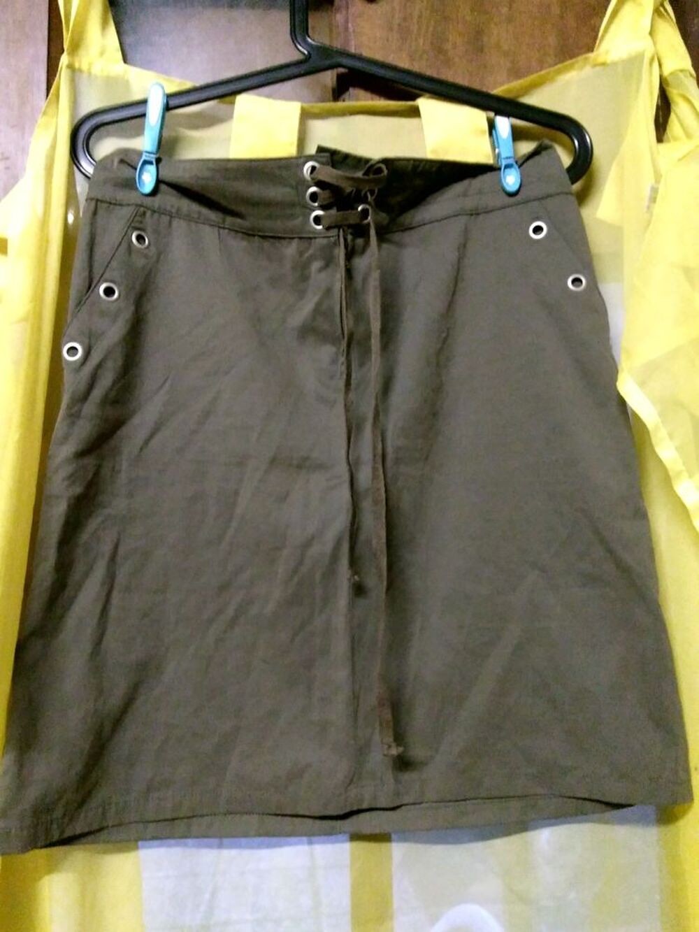 Jupe kaki Vêtements