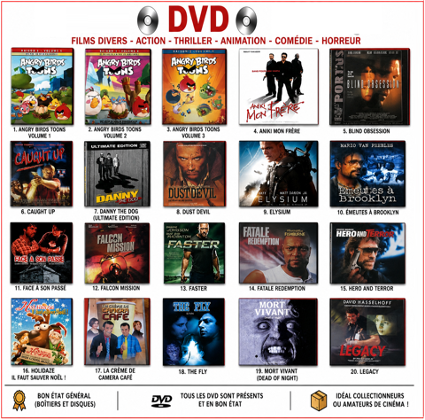 38 DVD et 1 Blu-ray 1 Fr�jus (83)