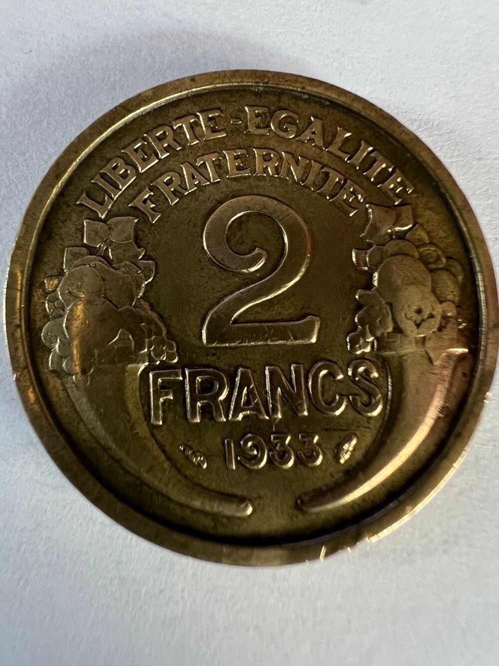 2 Francs 1933. 