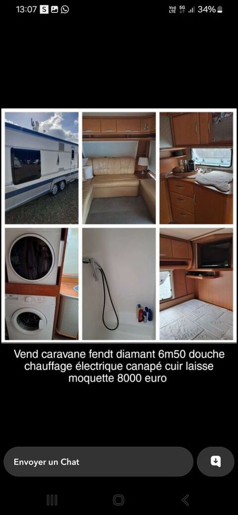 FENDT Caravane 2006 occasion Caudan 56850
