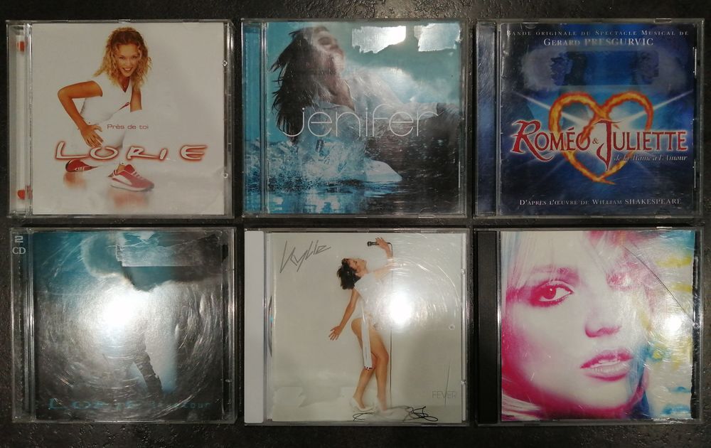 CD Lorie, Jenifer, Kylie, Rom&eacute;o et Juliette, Britney Spears CD et vinyles