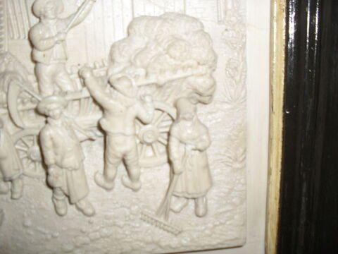 TABLEAU ANCIEN  FONTAINE PÉTRIFIANTE  C.FBECKER 280 Vichy (03)