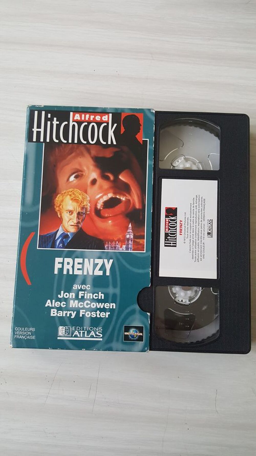 VHS FRENZY Hitcock DVD et blu-ray