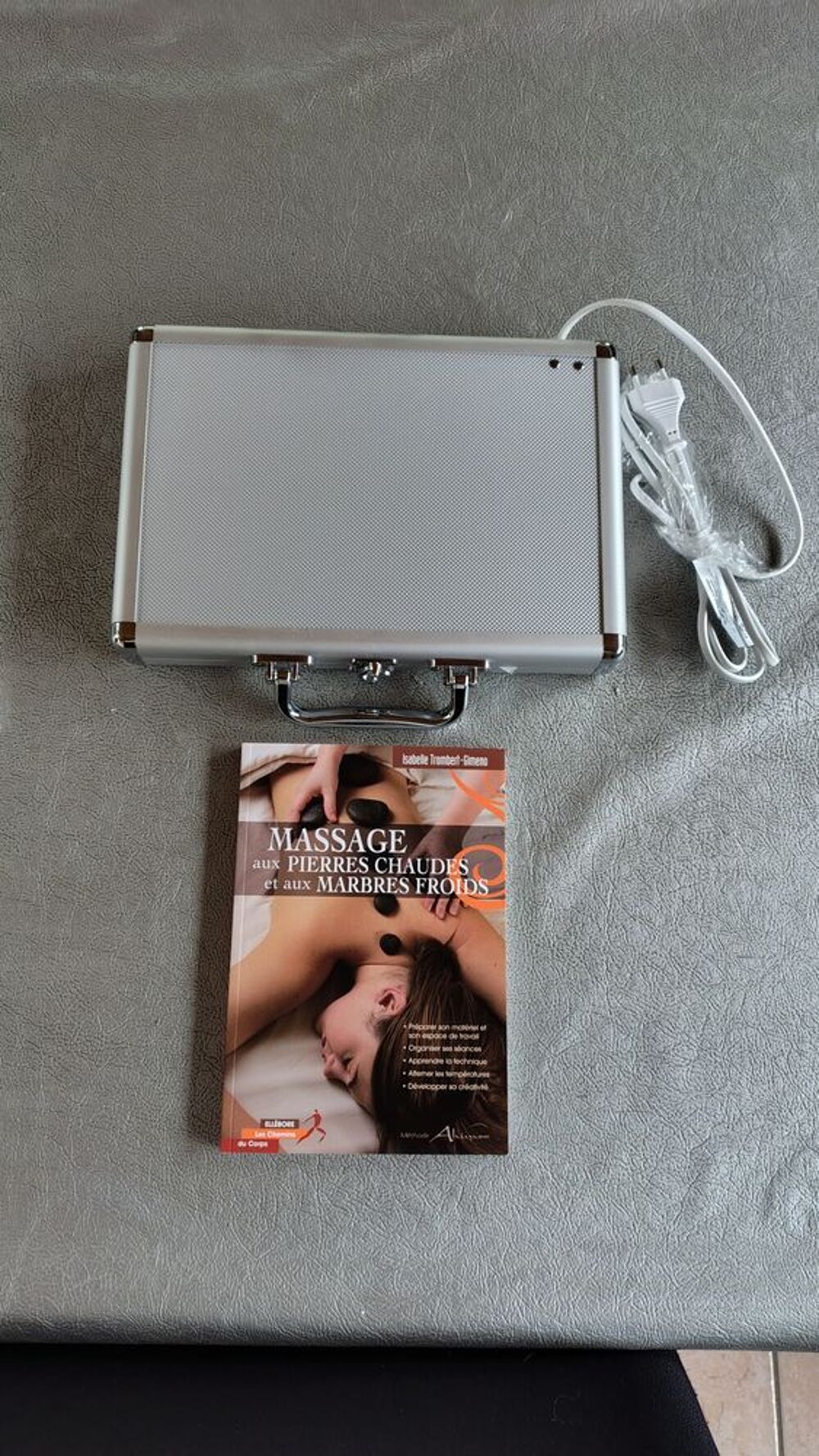 Mallette massage aux pierres chaudes avec manuel neufs Sports