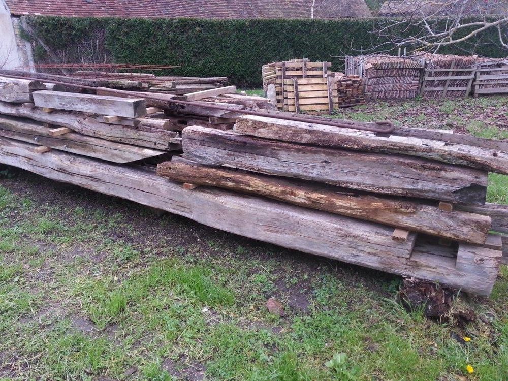Poutres et solives anciennes ch&ecirc;ne et peuplier Bricolage