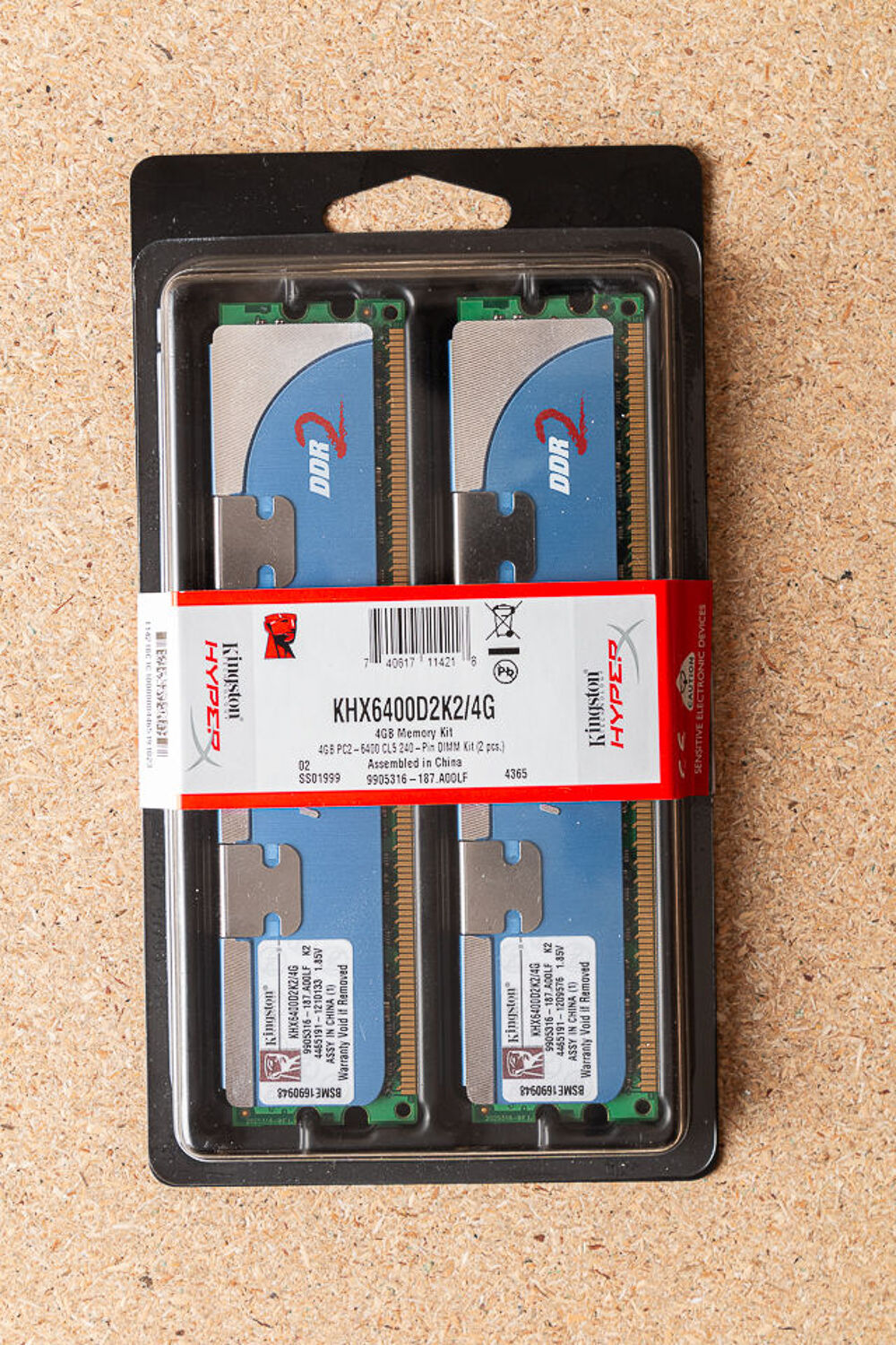 2 Barrettes m&eacute;moire Kingston 4GB
Matériel informatique