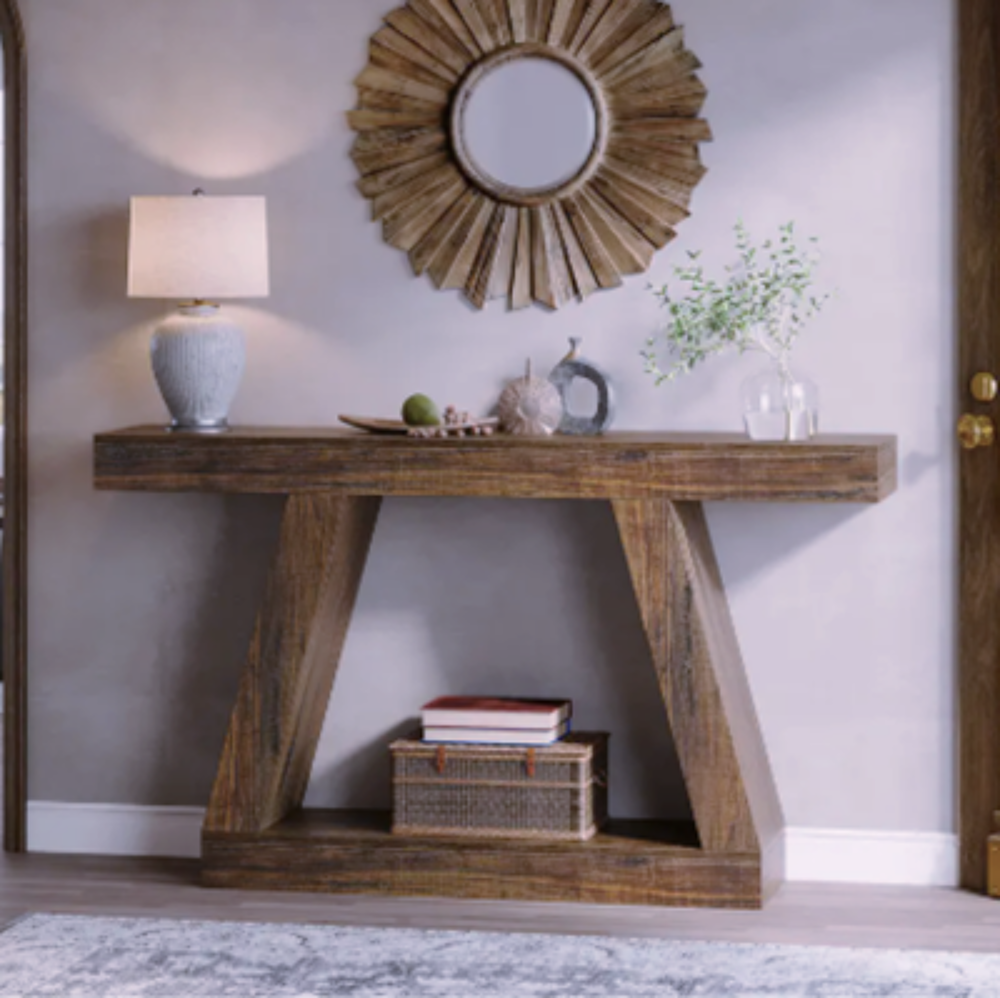 Console en bois massif ? design architectural &amp; chaleur natu Meubles