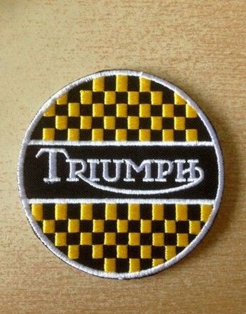 écusson brodé
triumph motorcycles
diam. 8 cm
café racer 5 Carnon Plage (34)