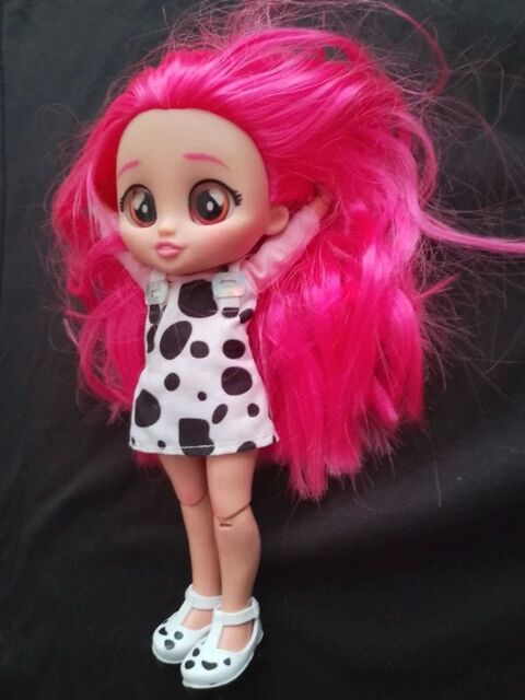 Poup�e B.F.F. Articul�e aux cheveux rose. 26 Limoges (87)