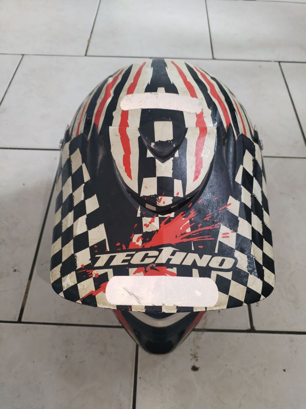 Casque de moto cross vtt + lunettes Vêtements