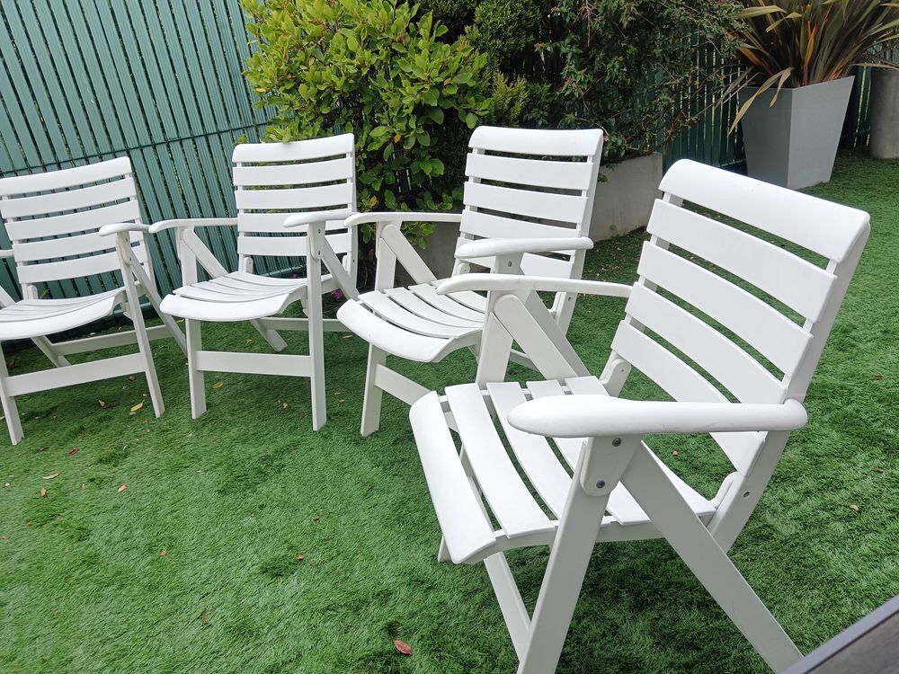lot fauteuils de jardin en r&eacute;sine Jardin