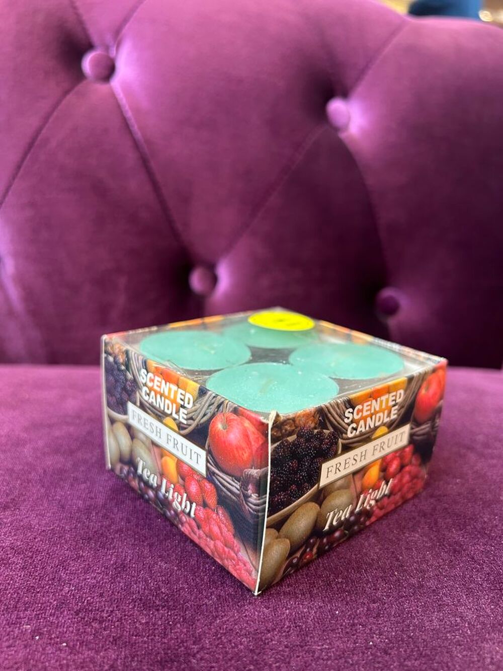 Ensemble petite bougie parfum melon Décoration