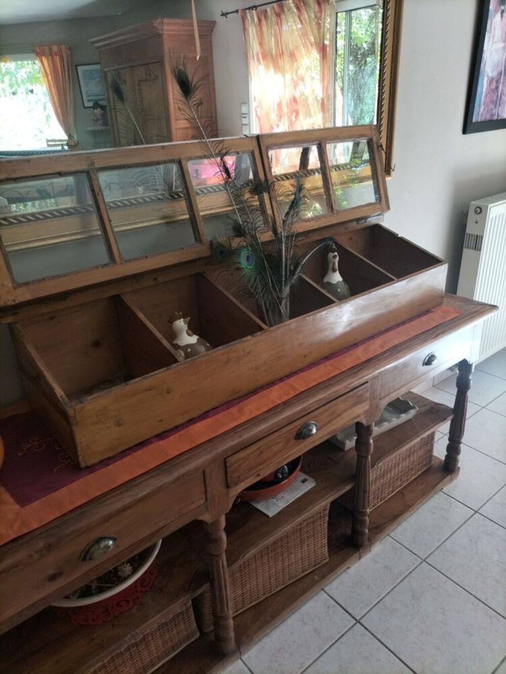 Ancienne vitrine de comptoir Décoration