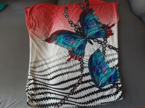 Tee-shirt femme sans manches  3 Mauves (07)