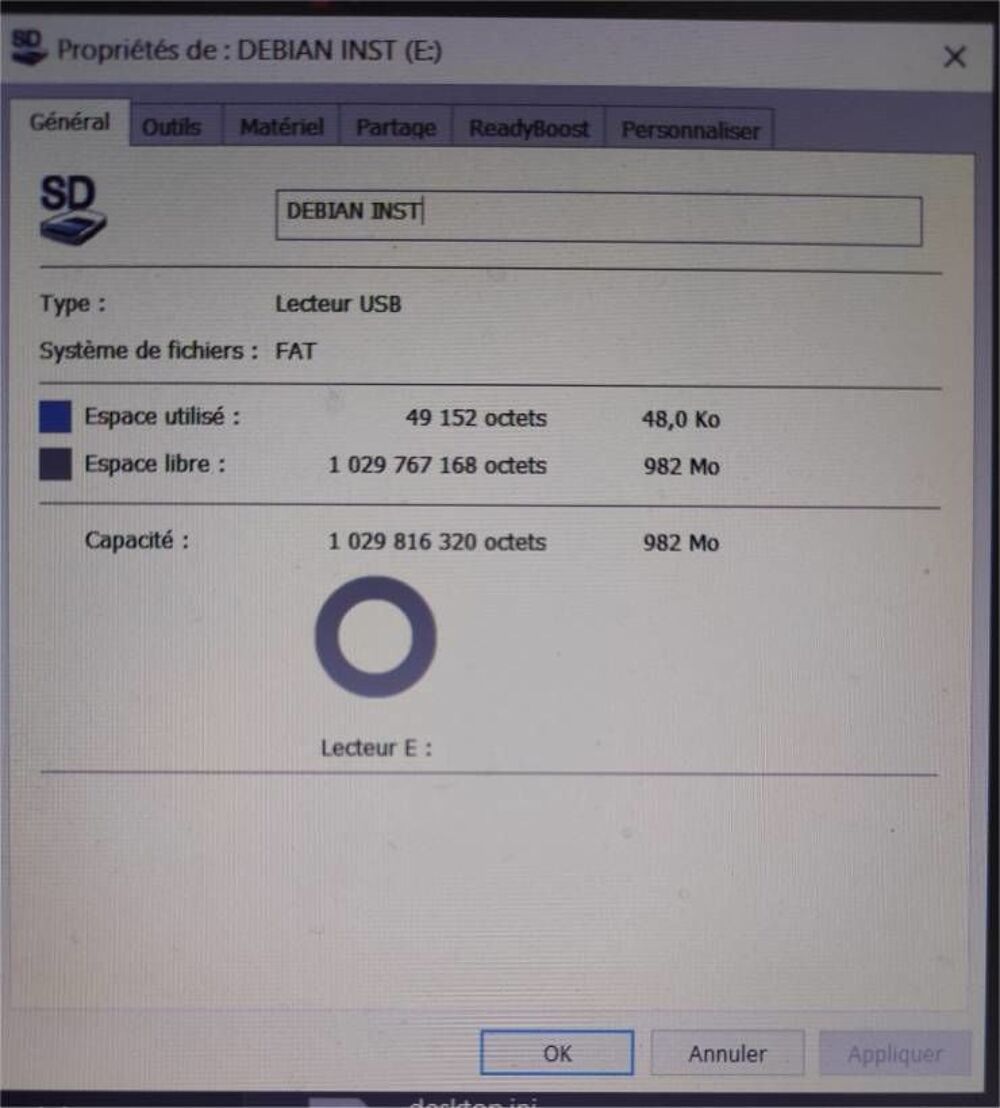 Carte SD 1 Go (g&eacute;n&eacute;rique) Matériel informatique