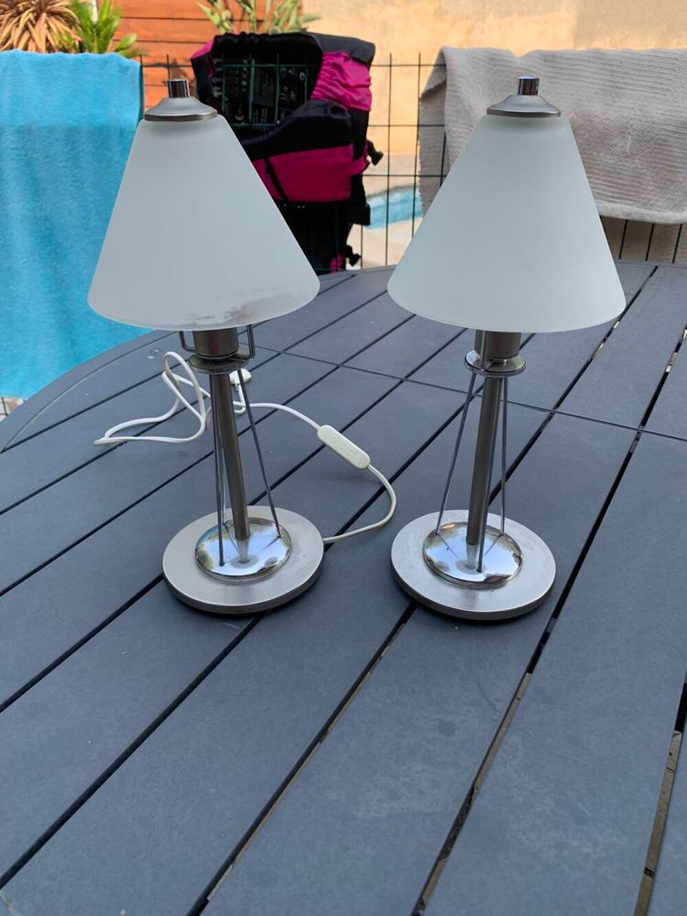 2 Lampes vintage Décoration