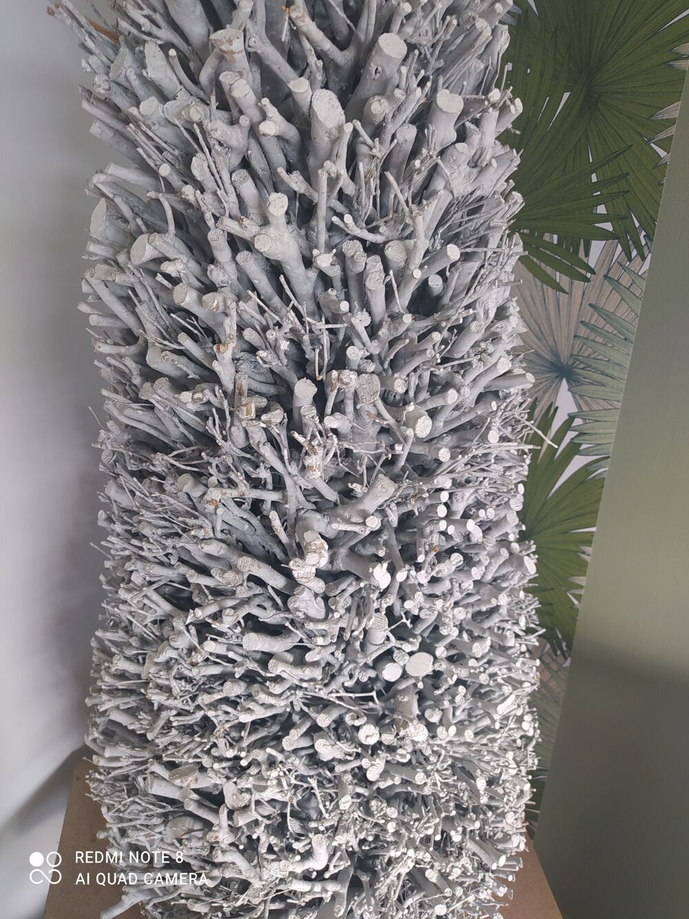 Sapin d&eacute;coratif gris Décoration