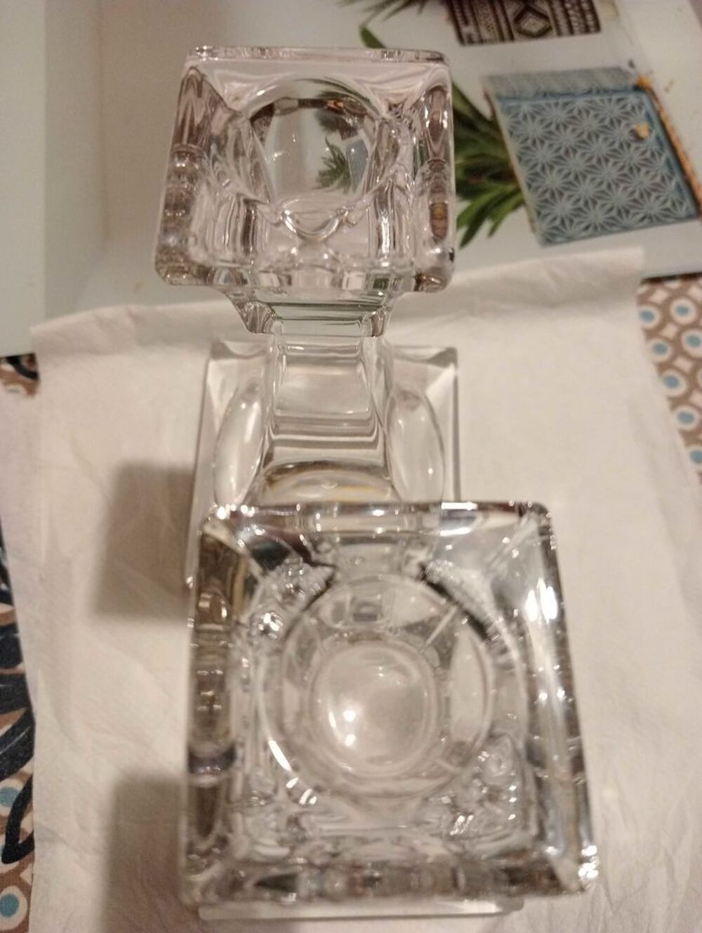 Deux bougeoirs cristal Villeroy &amp; Boch neufs Décoration