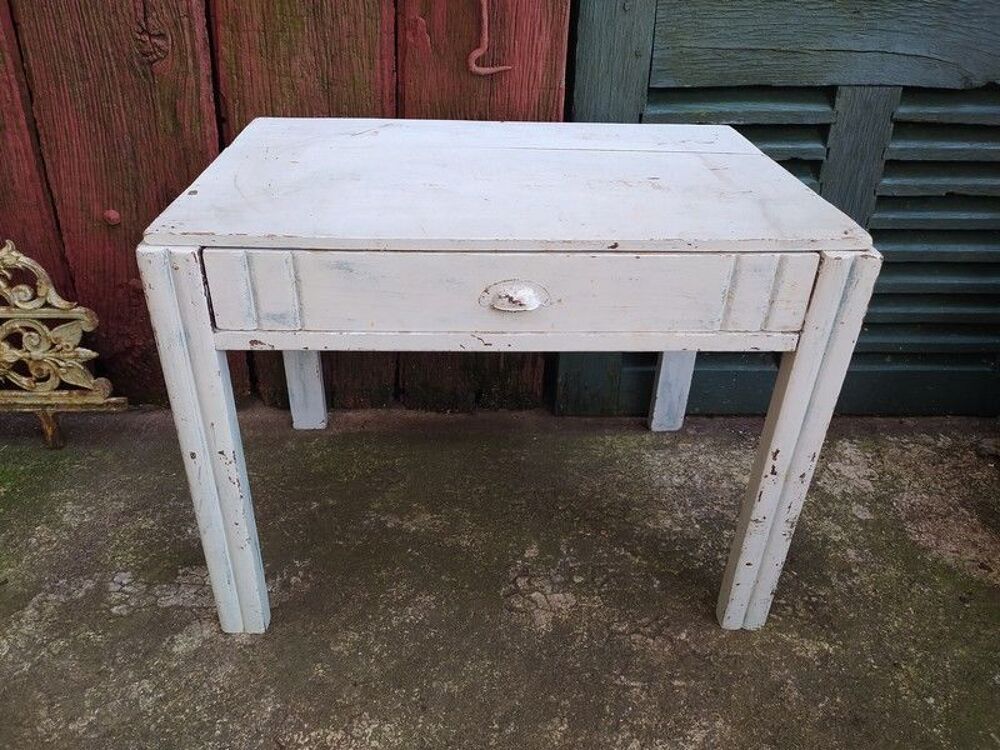 Petite Table Basse Bois Patine Art D&eacute;co 
Meubles