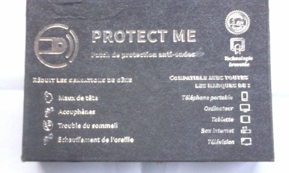 Patch de protection anti-ondes 
Téléphones et tablettes