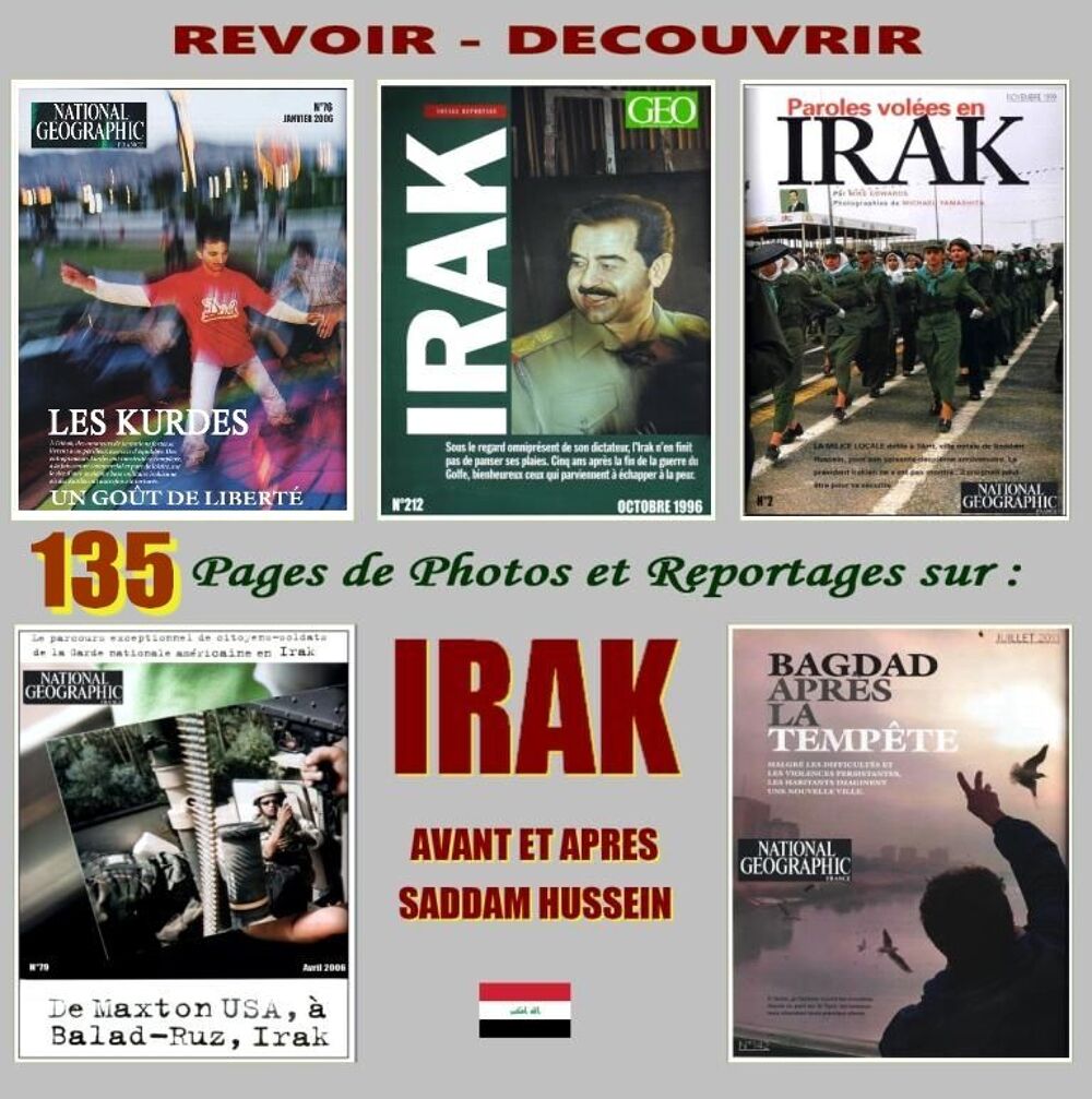 IRAK - g&eacute;o - BAGDAD / prixportcompris Livres et BD