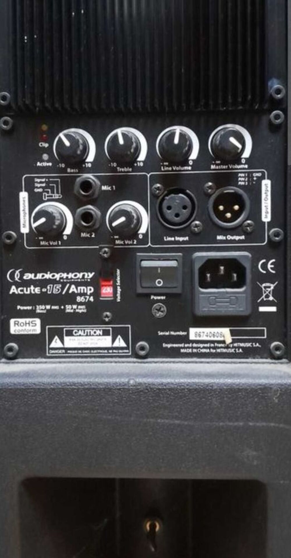 enceinte amplifi&eacute;e Audiophony acut 15 Instruments de musique