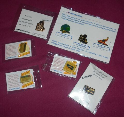 8 pin's FRANCE LOISIRS (collector) 10 Ervy-le-Chtel (10)