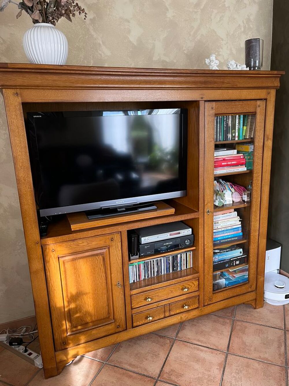 Superbe meuble TV en ch&ecirc;ne massif Meubles