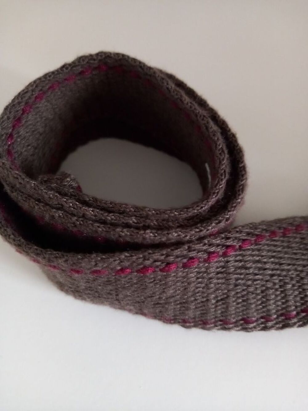 CEINTURE KAKI ET BORDEAUX POUR ENFANT Maroquinerie