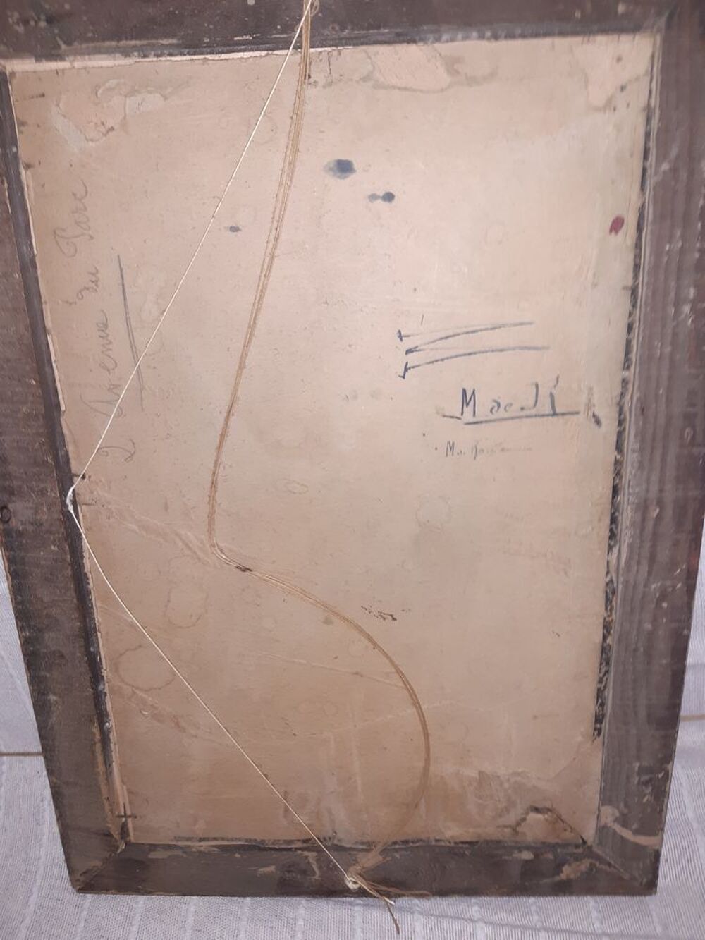Tableau ancien aquarelle de V.Salin Décoration