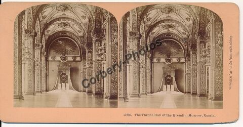 STEREOVIEW MOSCOU RUSSIE Throne Kremlin Moscow 1880 60 Loches (37)