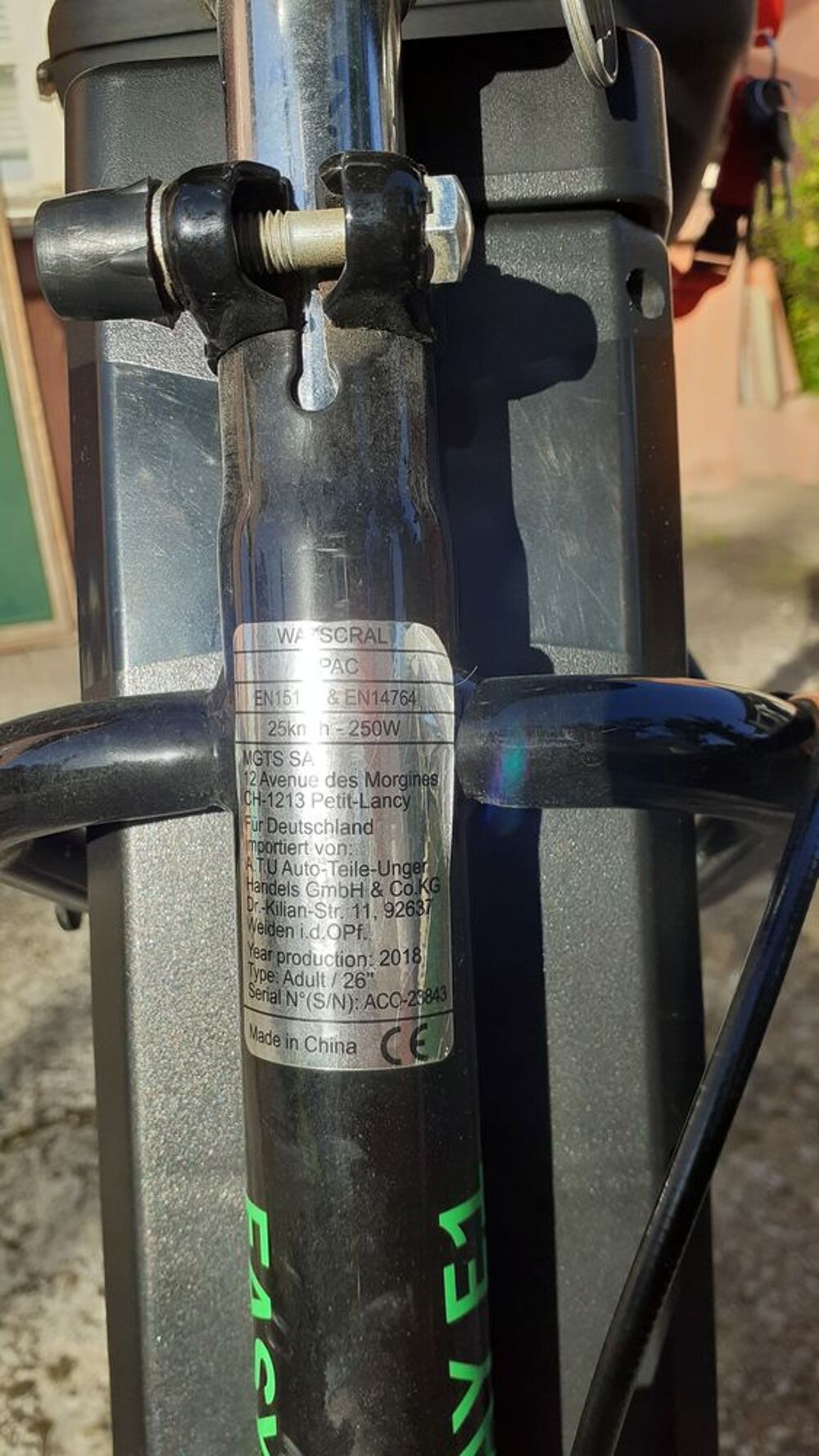 V&eacute;lo &eacute;lectrique WAYSCRAL Easyway E1 Vélos