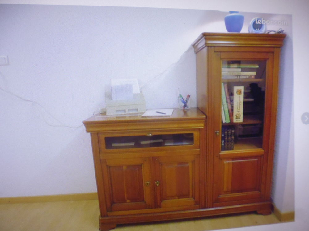 meuble t&eacute;l&eacute; hifi merisier massif Audio et hifi