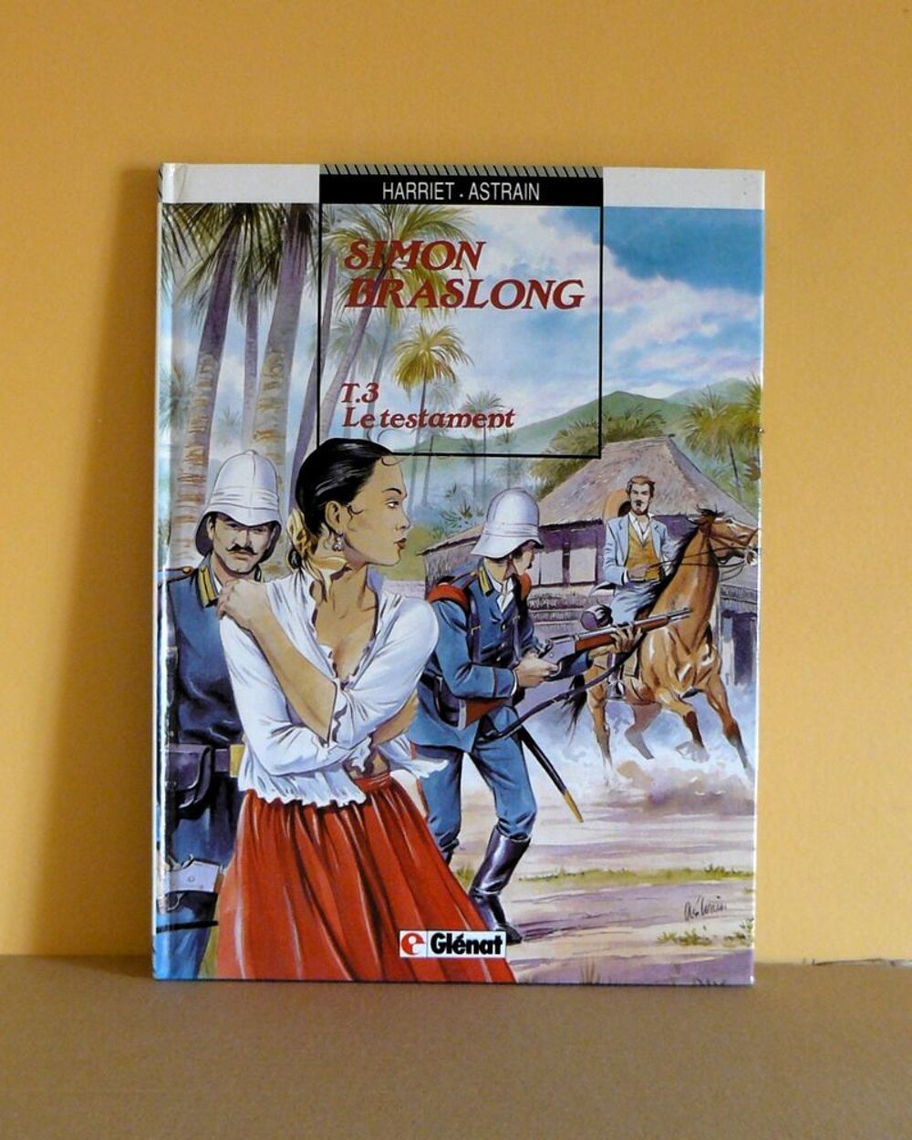 EO Simon Braslong : Le testament - Astrain - Gl&eacute;nat - 1992 Livres et BD