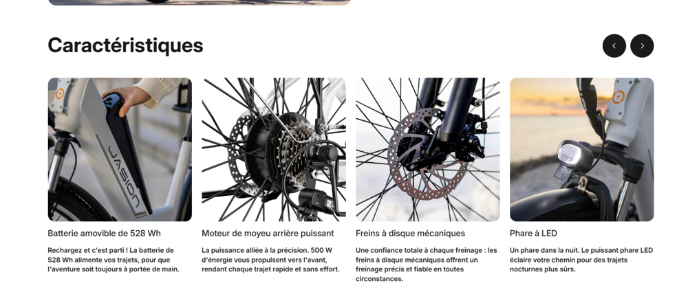 Velo &eacute;lectrique JASION EB5 ROAMER Vélos