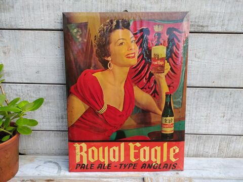 Ancien Glacoide Publicitaire Bi�re Royal Eagle Vintage 65 Loches (37)