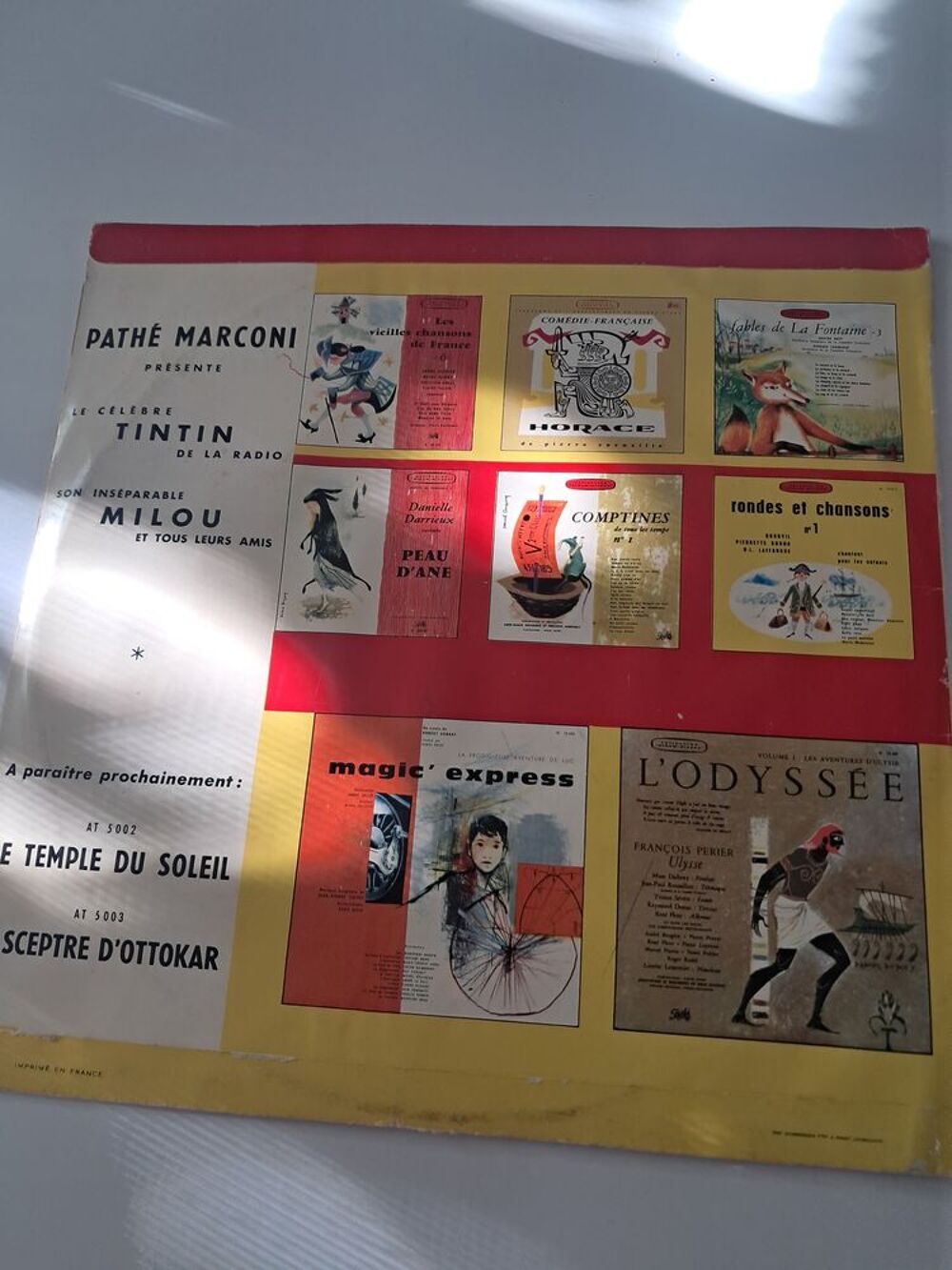 "Les 7 boules de cristal "Les aventures de Tintin vinyle CD et vinyles