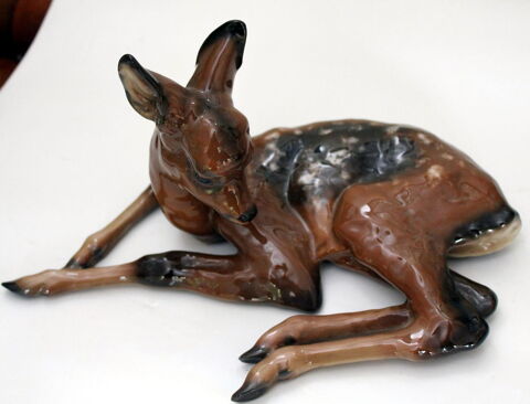 Art Deco ROSENTHAL faon en porcelaine signé F. HEYDENREICH 150 Issy-les-Moulineaux (92)