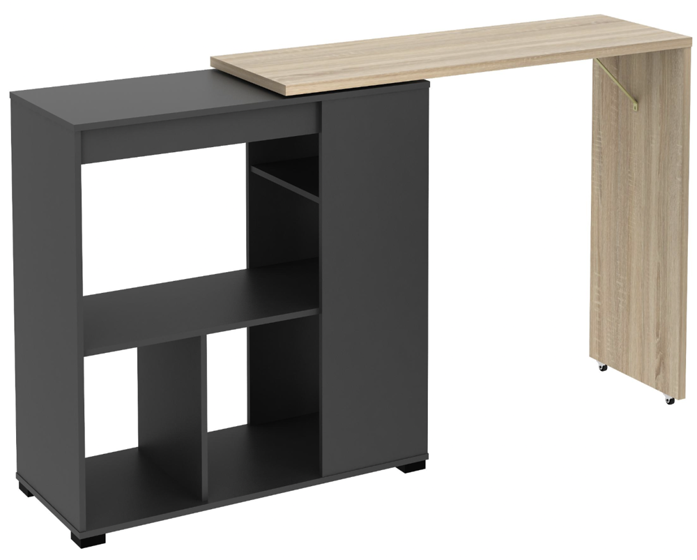 Meuble de bar pivotant avec rangements ? SATURNE Meubles