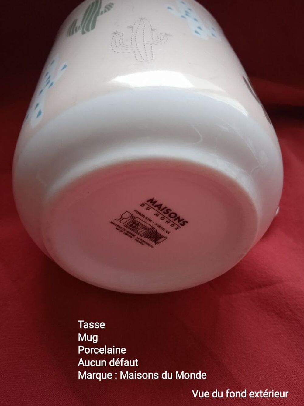 Tasse mug Porcelaine Maisons du Monde Cuisine