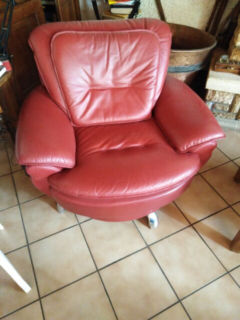  2 fauteuils rouge  100 Mably (42)