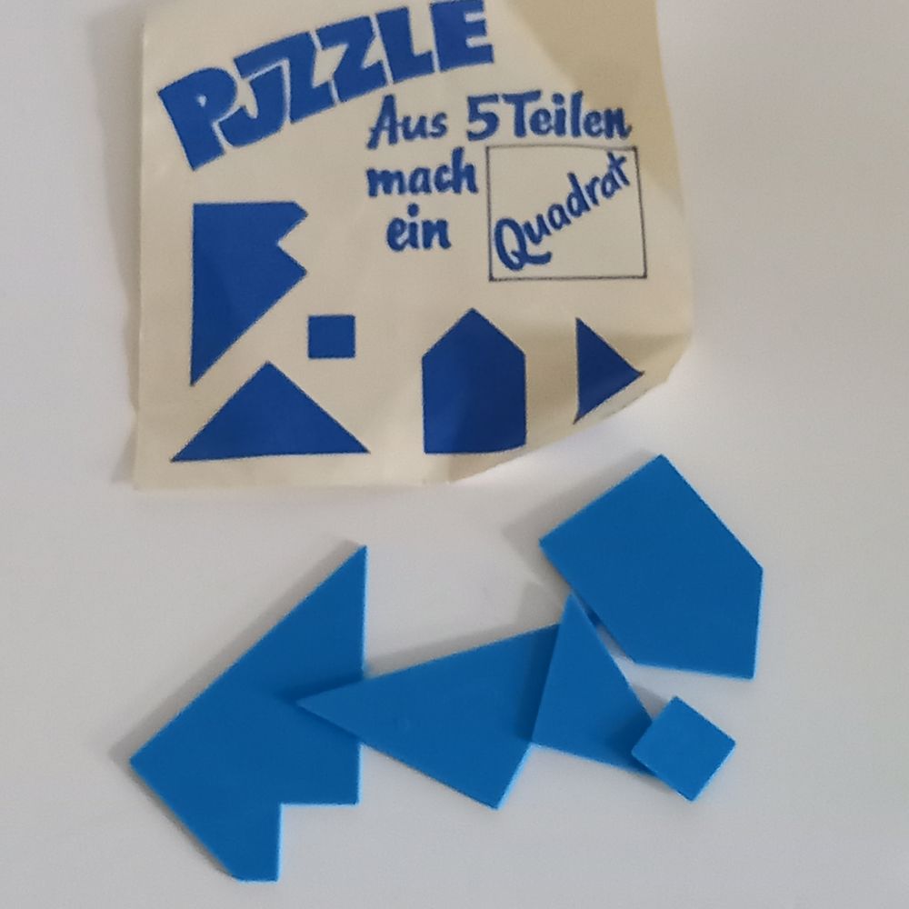 Jeu Puzzle 5 pi&egrave;ces pour reconstruire un carr&eacute; Jeux / jouets