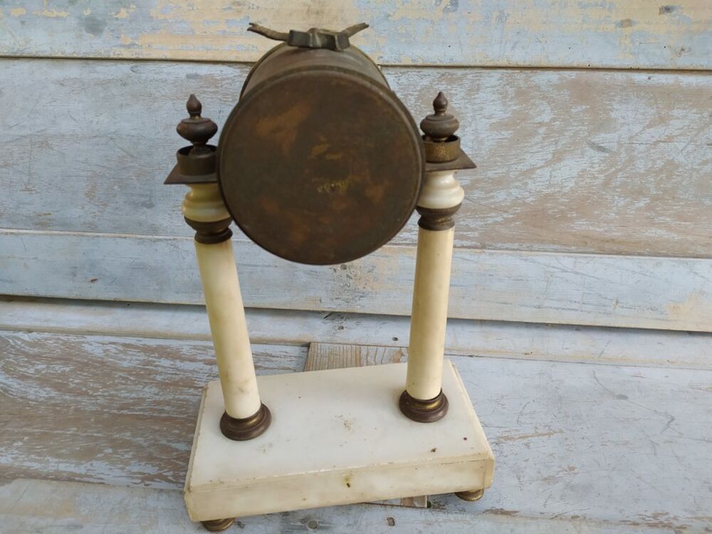 Pendule Portique Style Louis XVI Marbre Bronze (Pour Pi&egrave;ce)
