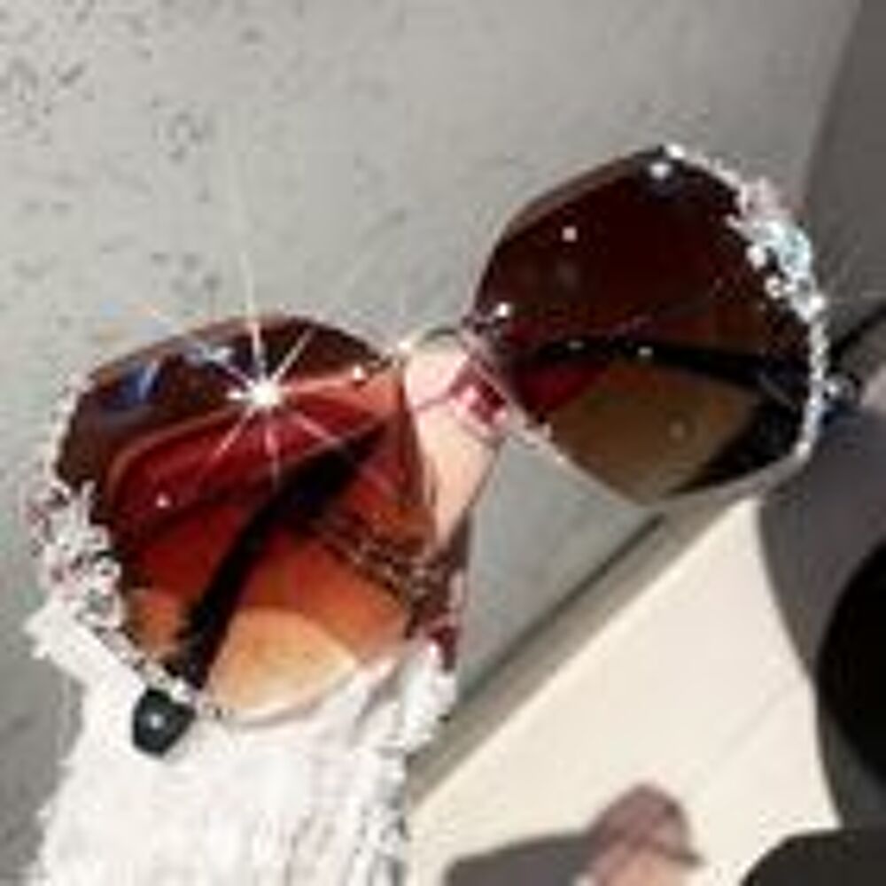 Lunettes de soleil Vintage sans bords Bijoux et montres