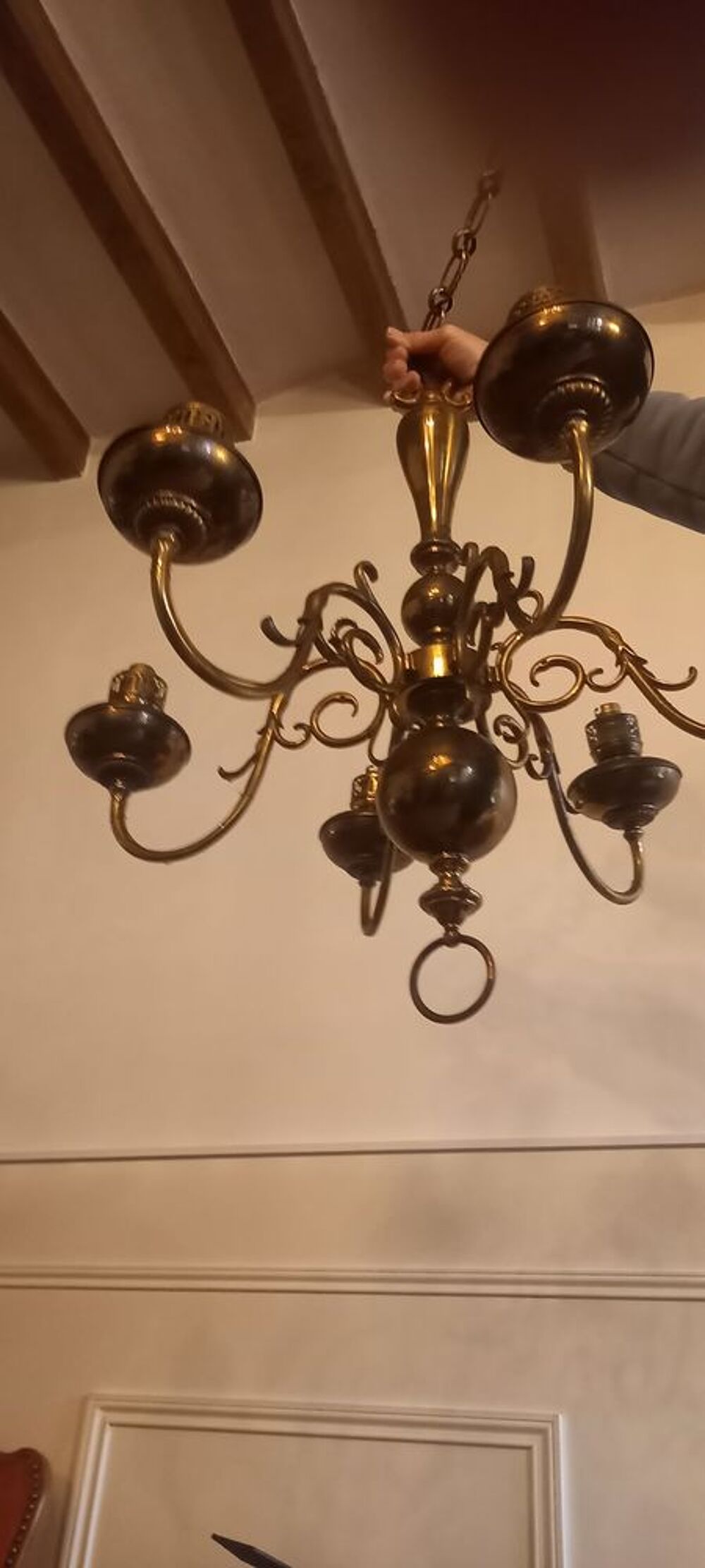 Lustre ancien plafonnier 
Décoration