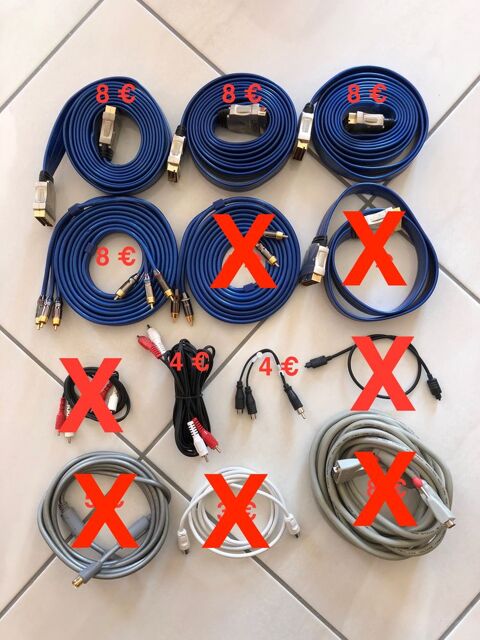 C�bles TV vid�o audio home cin�ma p�ritel 2 Dracy-le-Fort (71)